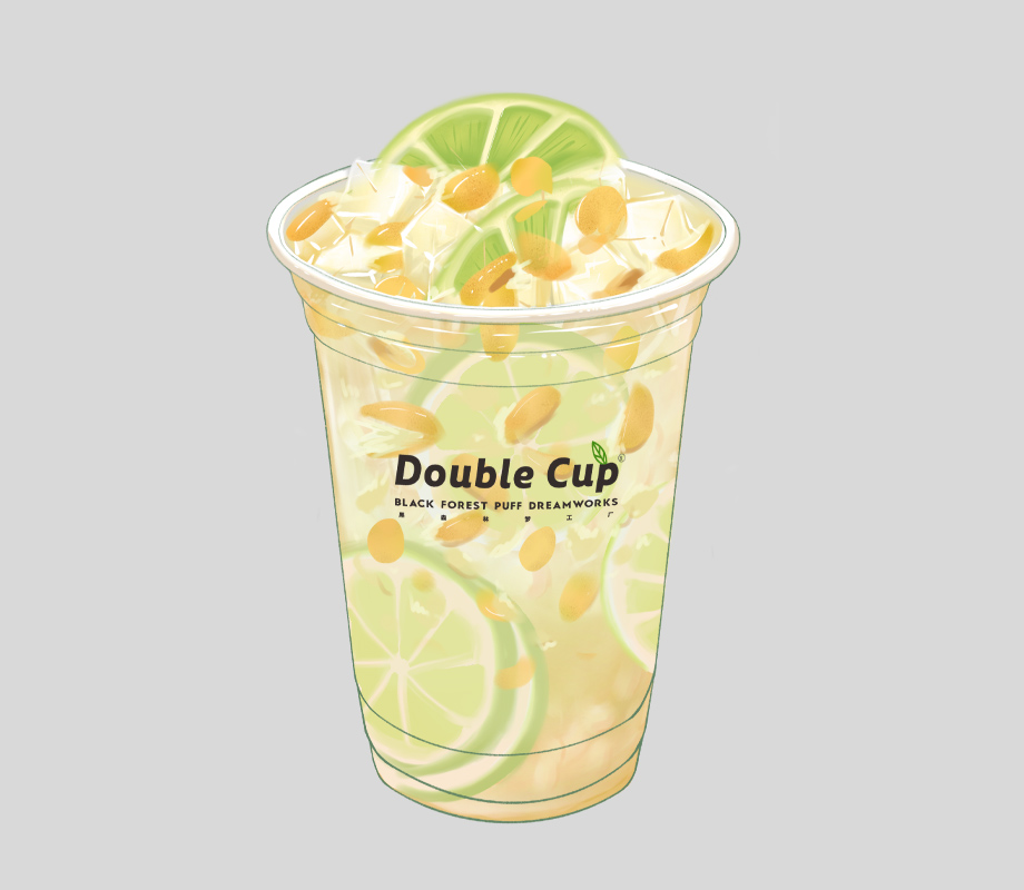 黄皮冰柠茶
