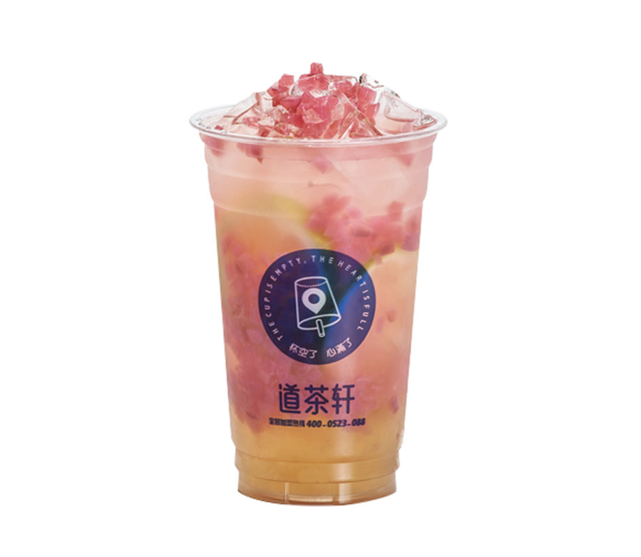 粉桃凍凍茶（大杯）