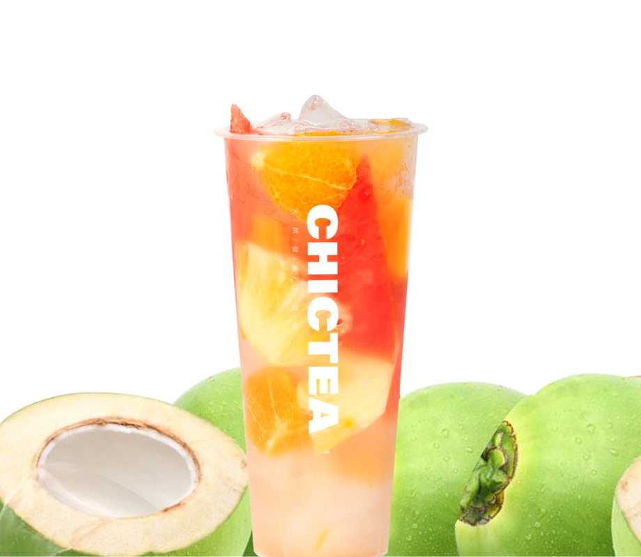 半斤鲜果椰子水-大杯