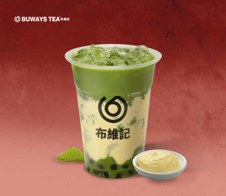 蛋糕珍珠抹茶