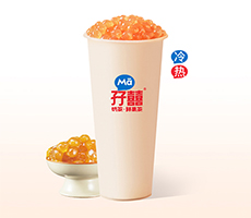 茉莉珍珠奶绿／大杯 