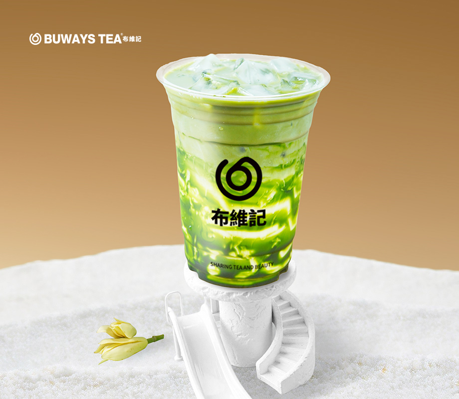 抹茶茉莉冰奶