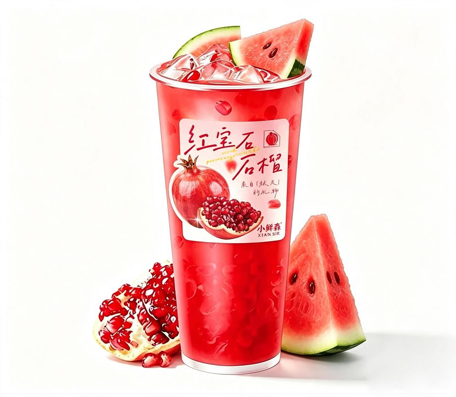 石榴西瓜水果茶